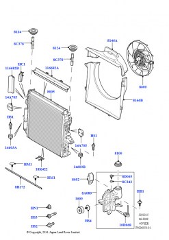 Радиатор/расшр.бачок для охл.жидк. (Cologne V6 4.0 EFI (SOHC))