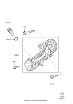 Газораспределительный механизм (Передний, Cologne V6 4.0 EFI (SOHC))