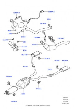 Система выпуска (Cologne V6 4.0 EFI (SOHC))