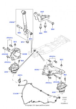 Опора двигателя (3,6 л V8 32V DOHC EFi дизель Lion)
