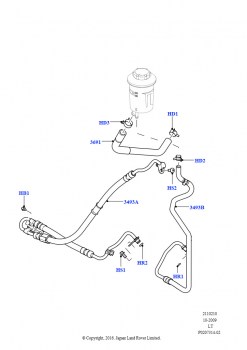 Пит.и возвр.шланги усил.рул.упр. (Дизель 3,0 л 24V DOHC V6 TC)