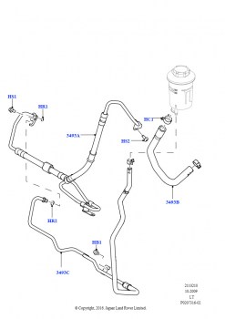 Пит.и возвр.шланги усил.рул.упр. (3,6 л V8 32V DOHC EFi дизель Lion)