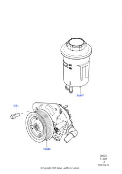 Опора насоса усилит.рул.упр. (3,6 л V8 32V DOHC EFi дизель Lion)