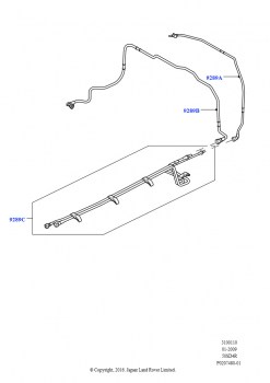 Топливные магистрали (Сзади, в центре, 5,0 л OHC SGDI NA V8 бензин - AJ133)