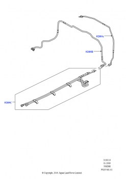 Топливные магистрали (Сзади, в центре, 5,0 л OHC SGDI SC V8 бензин - AJ133)