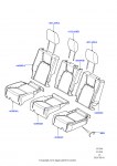 Обивка задних сидений (С задн.сиденьем с раздел. 35/30/35)