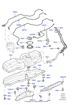 Топл. бак и сопутствующие эле. (Lion дизель 2.7 V6 (140 кВт))