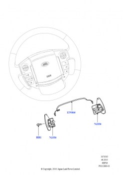 Перекл.пер.-Автомат.кор.пер. (Рулевое колесо, 3,6 л V8 32V DOHC EFi дизель Lion, 6-ступ.автом.ZF 6HP26Steptronic, Lion дизель 2.7 V6 (140 кВт), 6-ступ.автом.ZF 6HP26Steptronic)