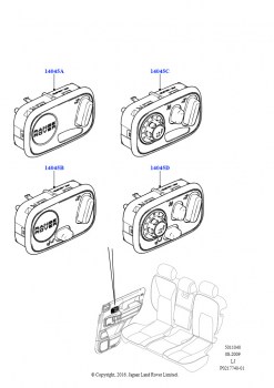 Переключатели (Заднее сиденье, С эл/прив.накл.зад.сид.)