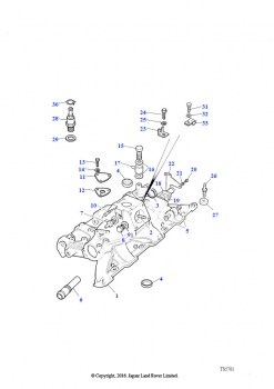 Впускной коллектор (V8 сдвоенный карбюратор, L/R бензин)