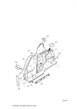 Каркас кузова (4-дверный Station Wagon)